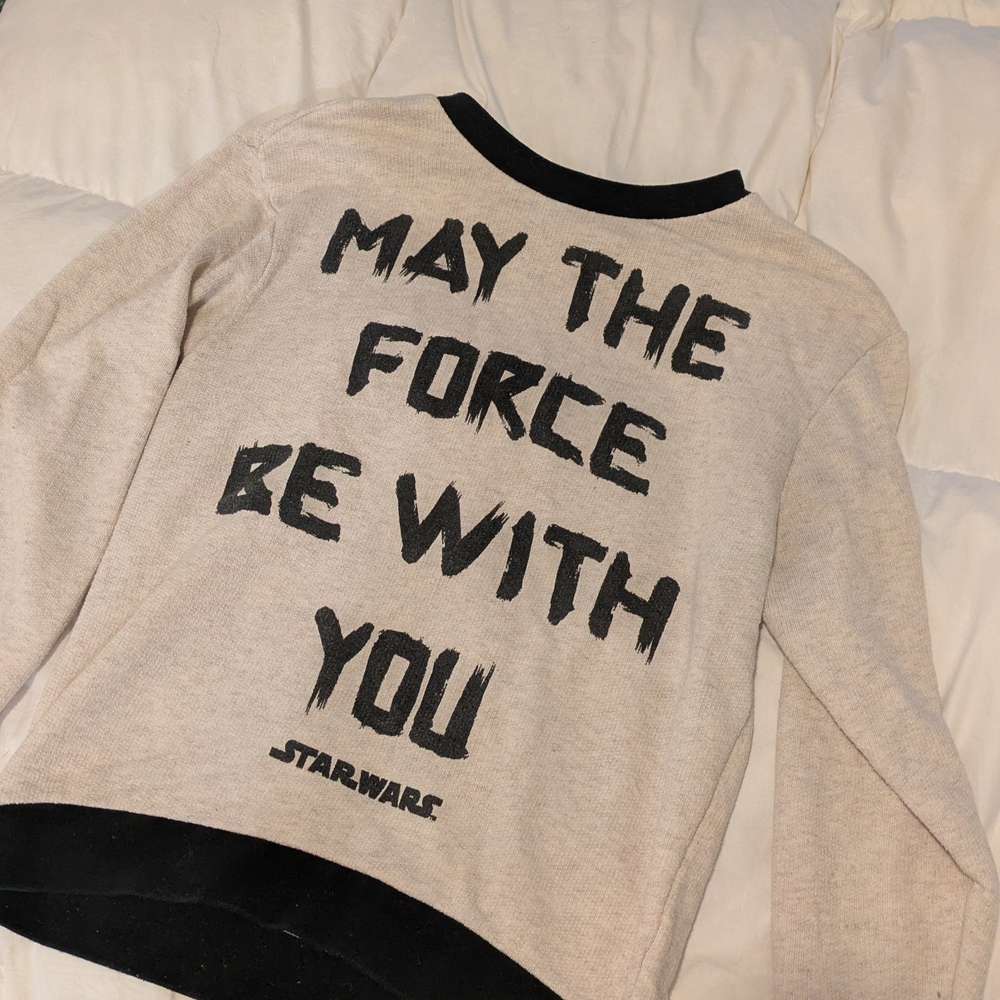 Star Wars Women's Sweatshirt - Cream and Black